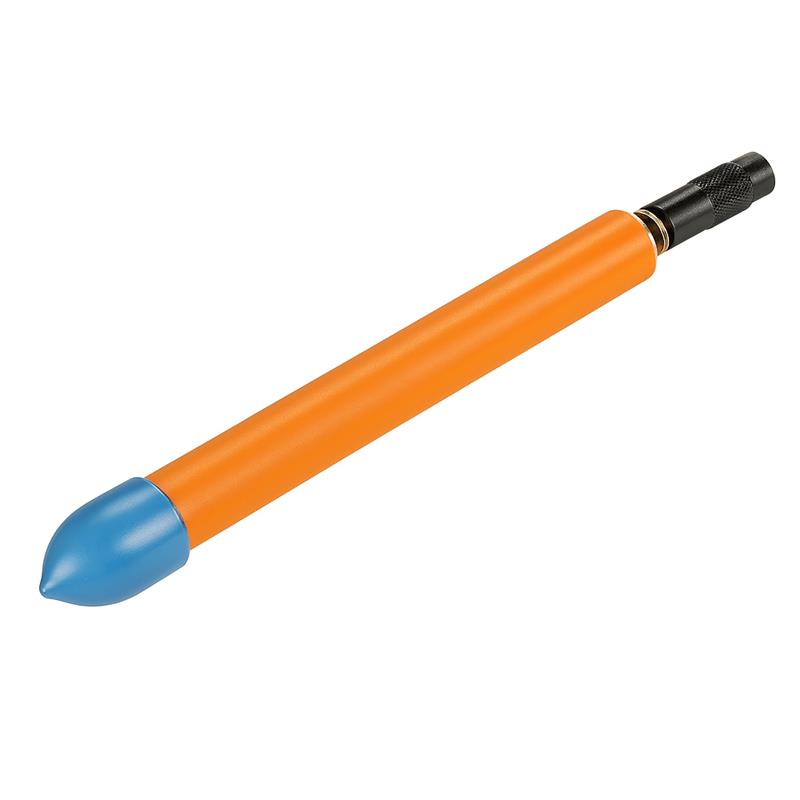 Insulated slotted screwstarter with PENTA Grip, 1000V rated, featuring a bright orange handle and blue tip.