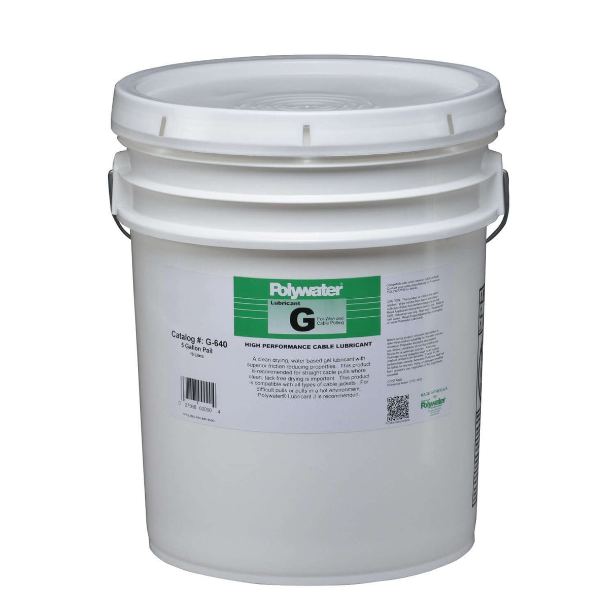 Polywater Lubricant G - Premium Cable Pulling Lubricant | Utility Pipe Supply