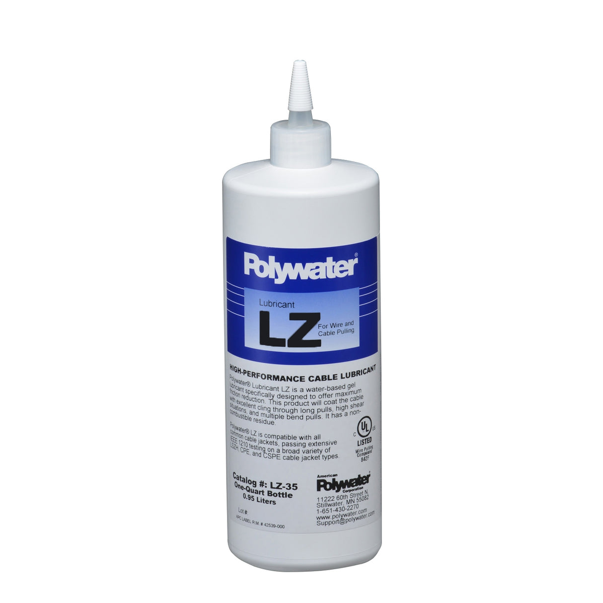 Polywater LZ Cable Gel Lubricant | Utility Pipe Supply