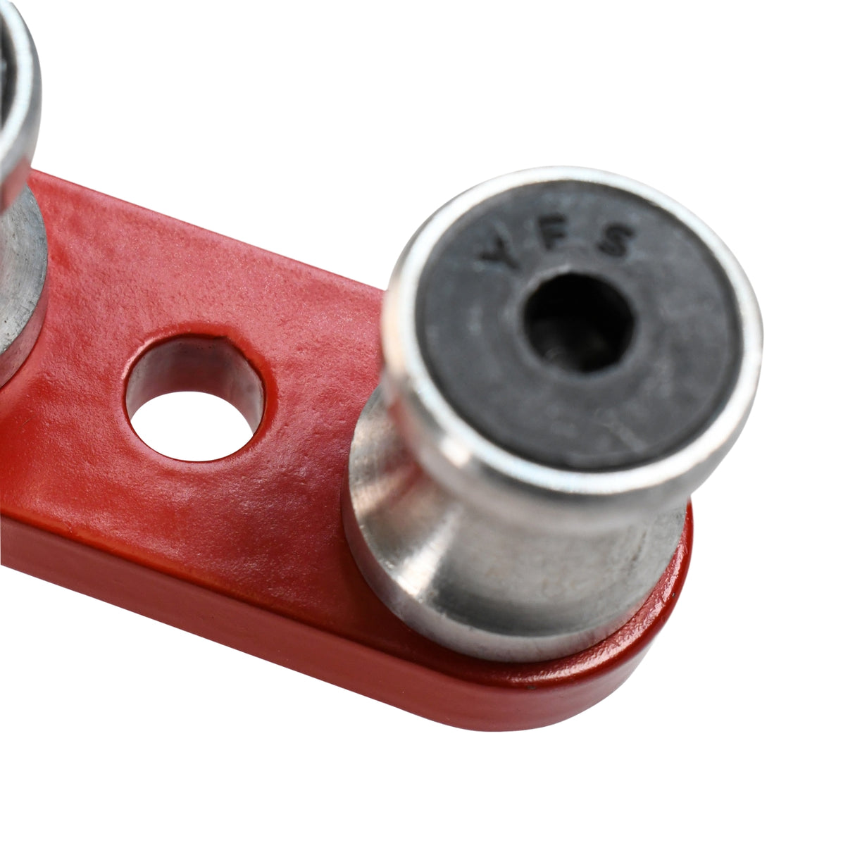 Bulldog Bender T-1000 tool for bending up to 1000 MCM wire, featuring durable metal rollers and a sturdy base.