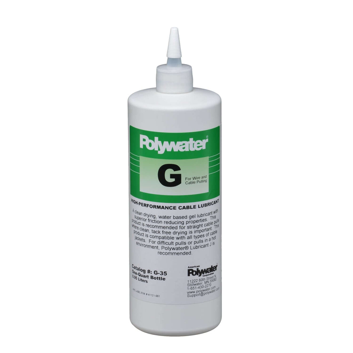 Polywater Lubricant G - Premium Cable Pulling Lubricant | Utility Pipe Supply