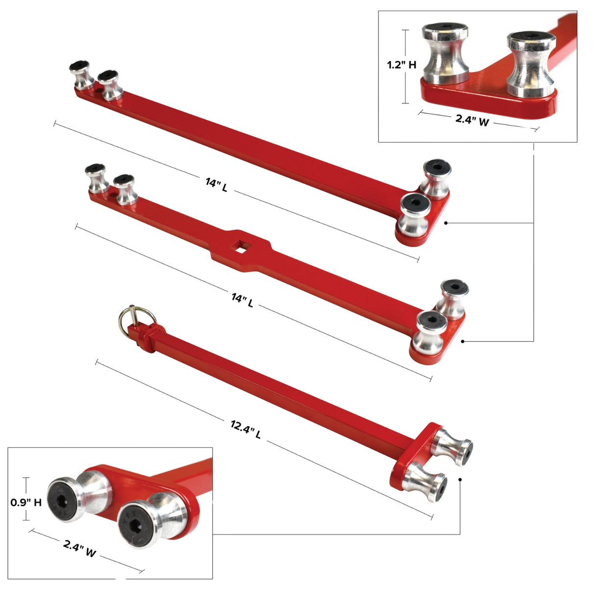 Bulldog Bender T-1000 tool for bending up to 1000 MCM wire, featuring a sturdy red design with precise measurements.