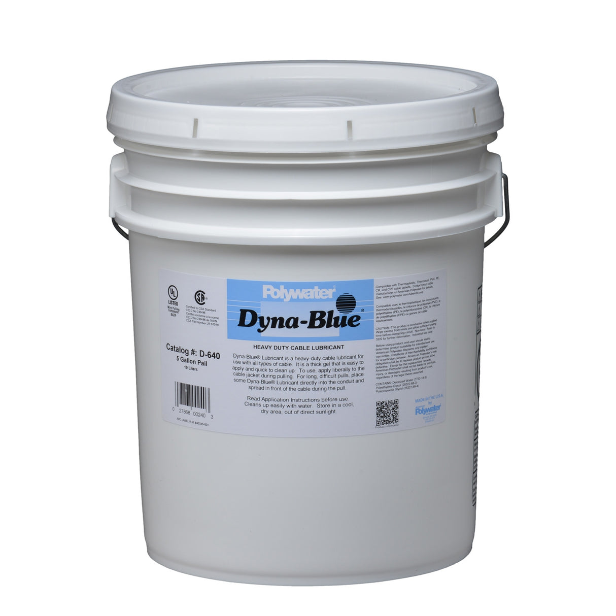 Polywater Dyna-Blue Thick-Gel Cable Lubricant | Utility Pipe Supply