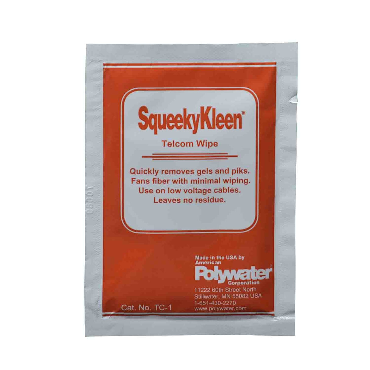 SqueekyKleen Telcom Cleaner & Wipes | Utility Pipe Supply