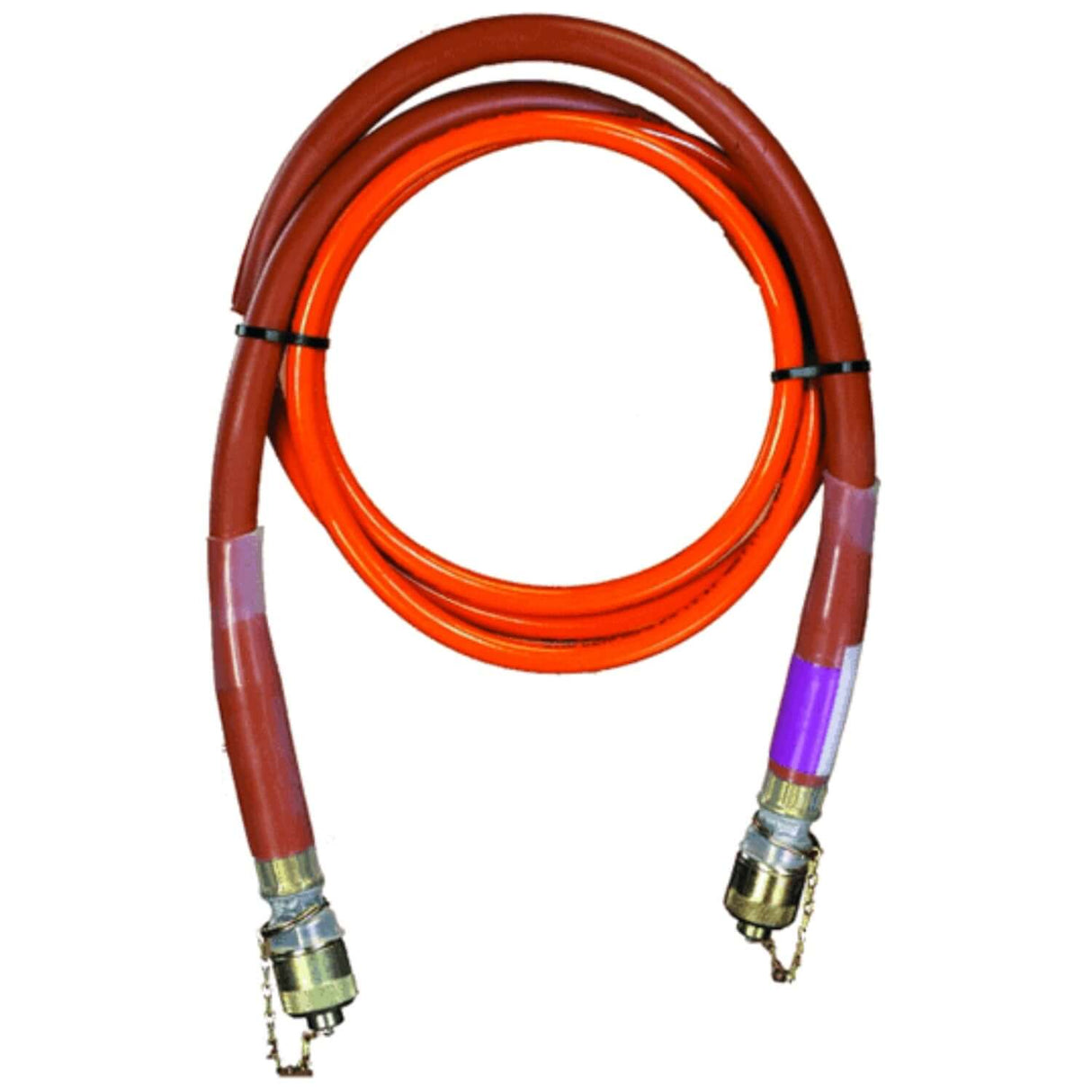 25' High-Pressure Hose with Couplers – Durable Hydraulic Tool Hose | Utility Pipe Supply