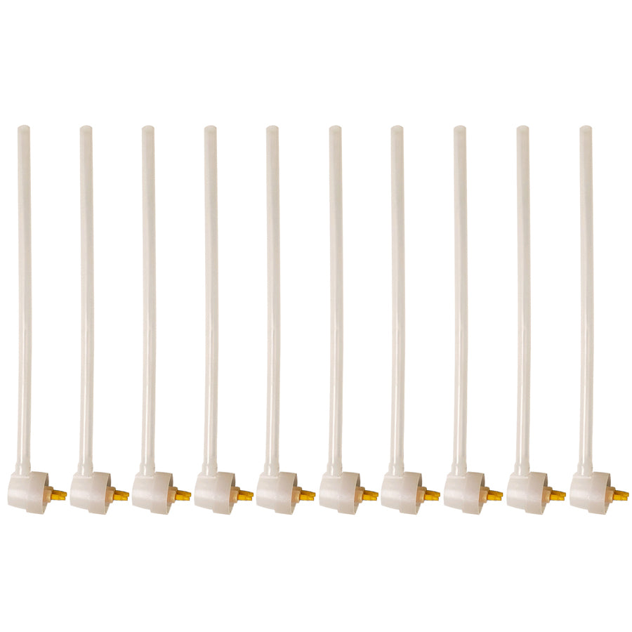 Polywater AFT Spray Foam Sealant applicator nozzles arranged in a row, designed for precise foam application in utility projects.