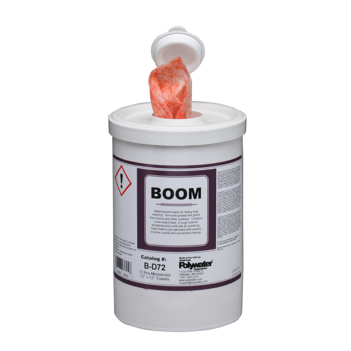 Polywater BOOM Prewash Wipes | Utility Pipe Supply