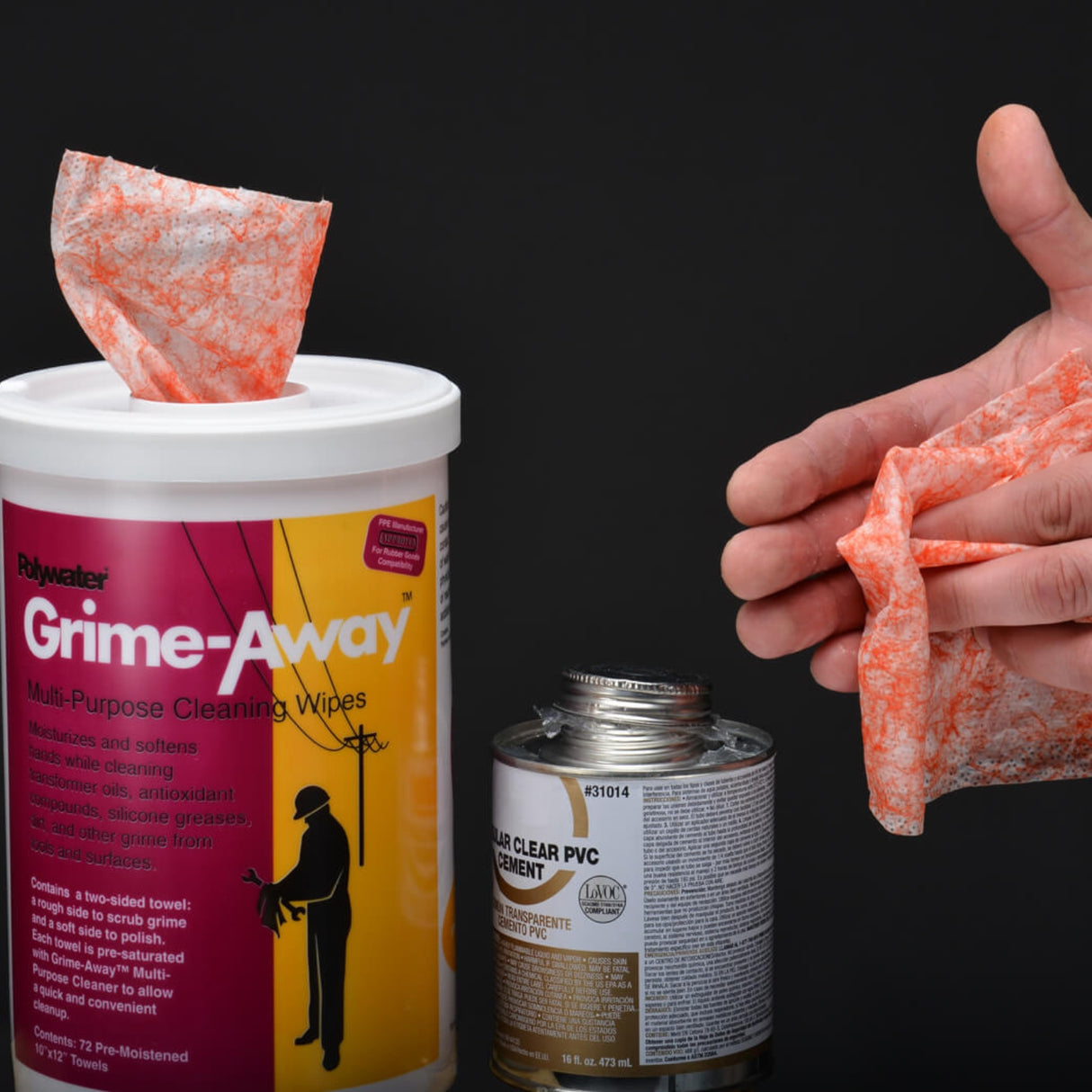 Polywater Grime-Away Cleaning Wipes | Utility Pipe Supply