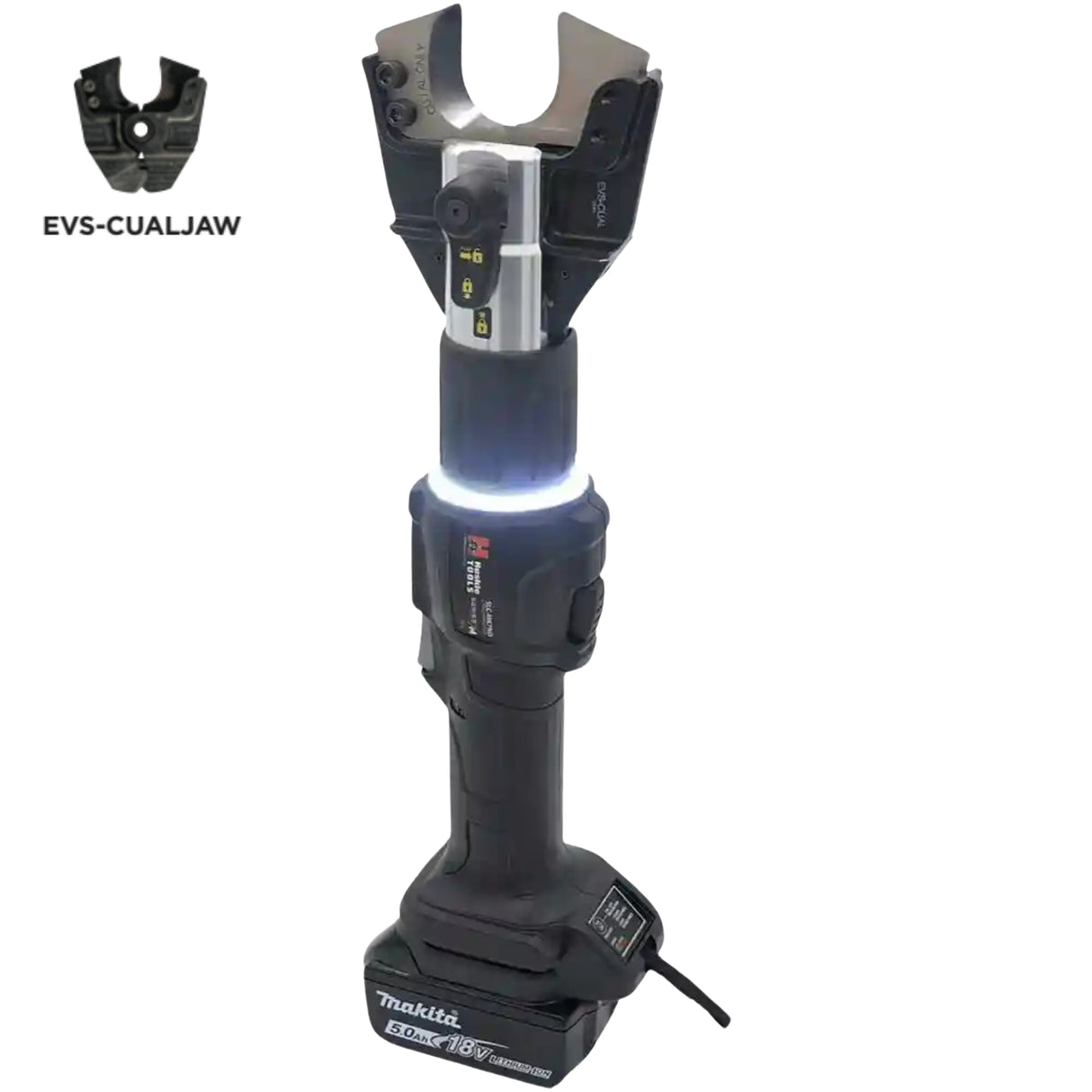 6 TON INLINE CUTTING TOOL KIT WITH CU/AL JAW & LED LIGHT RING | FITS MAKITA | Utility Pipe Supply