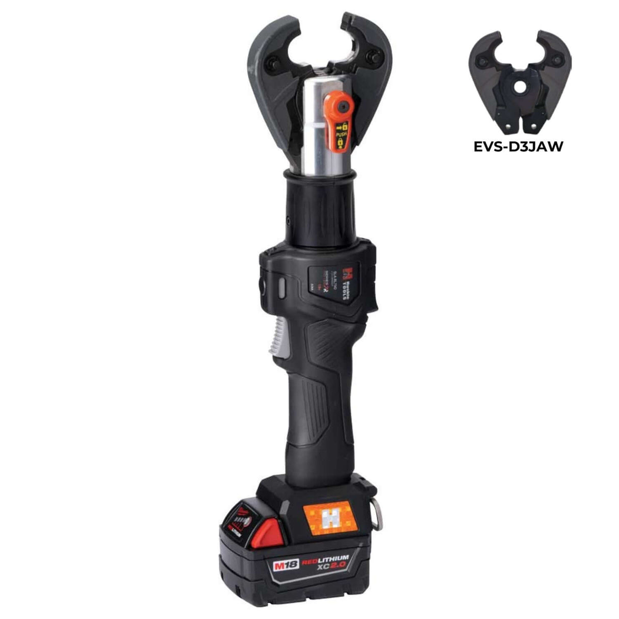 SLA 6 TON INLINE CRIMPING & CUTTING TOOL WITH INTERCHANGEABLE JAWS | MILWAUKEE | Utility Pipe Supply