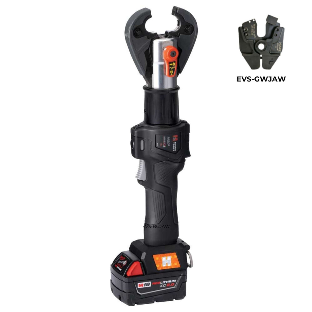 SLA 6 TON INLINE CRIMPING & CUTTING TOOL WITH INTERCHANGEABLE JAWS | MILWAUKEE | Utility Pipe Supply