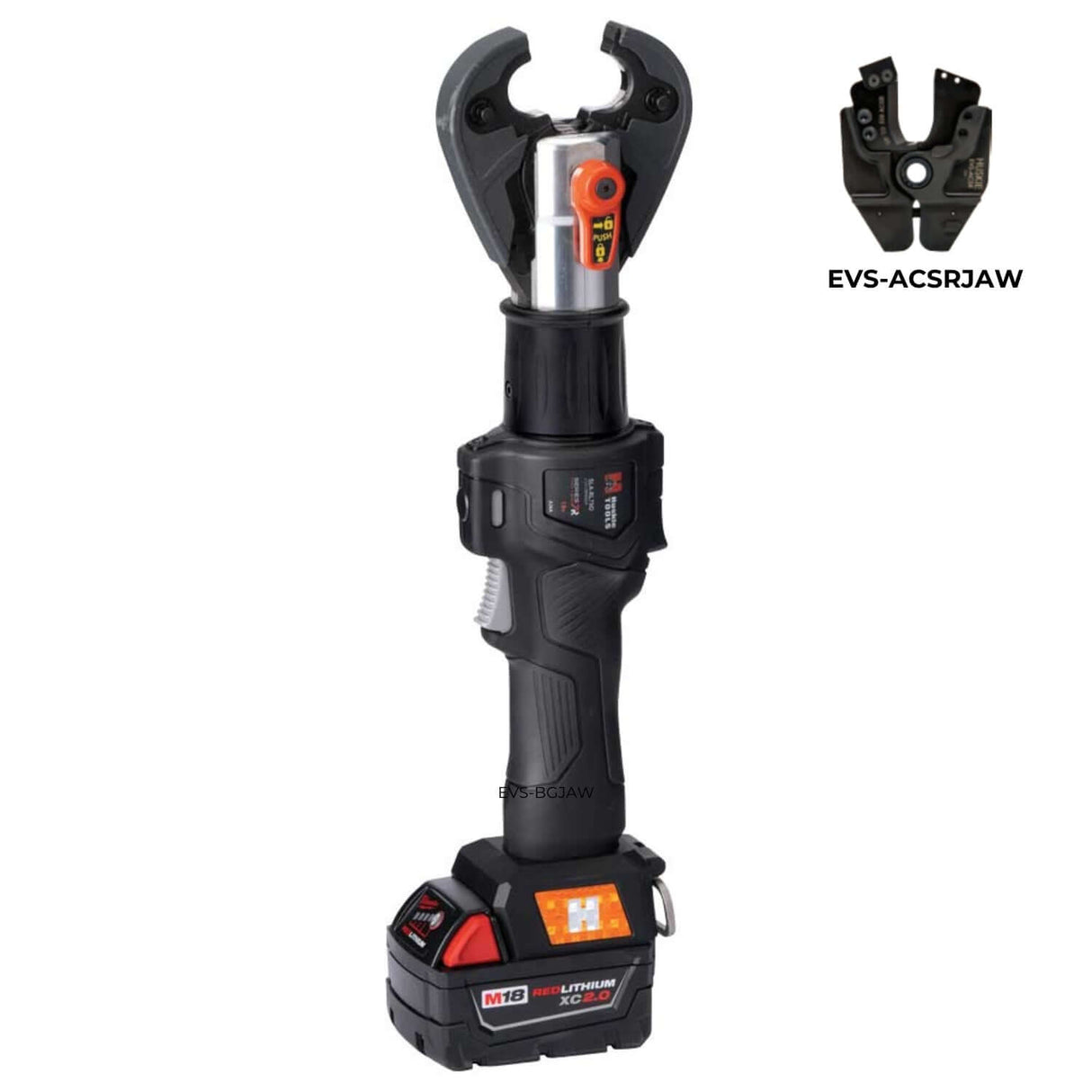 SLA 6 TON INLINE CRIMPING & CUTTING TOOL WITH INTERCHANGEABLE JAWS | MILWAUKEE | Utility Pipe Supply