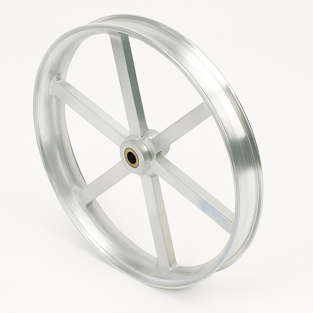 Adjustable center tube mount for fiber optic sheave, designed for efficient cable management in utility applications.