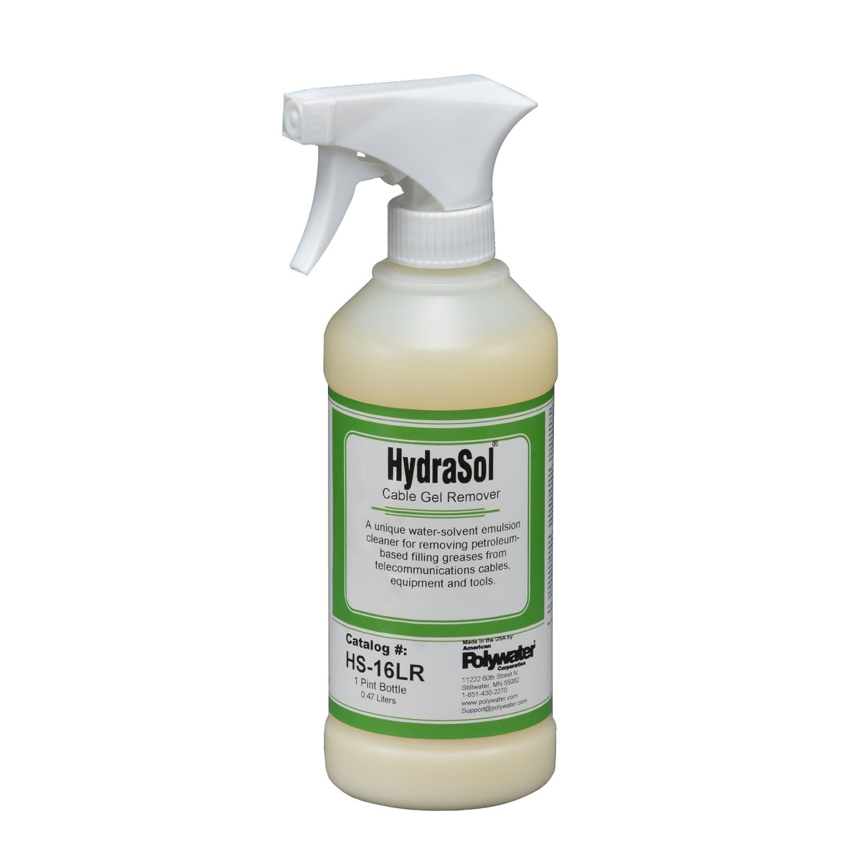 Polywater HydraSol Cable Gel Remover | Utility Pipe Supply