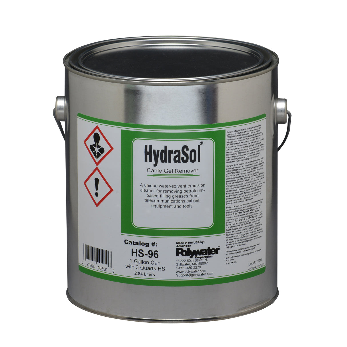 Polywater HydraSol Cable Gel Remover | Utility Pipe Supply