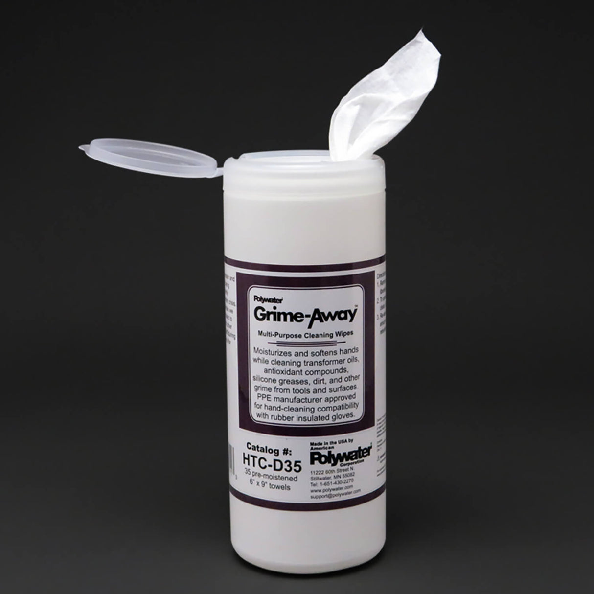 Polywater Grime-Away Cleaning Wipes | Utility Pipe Supply