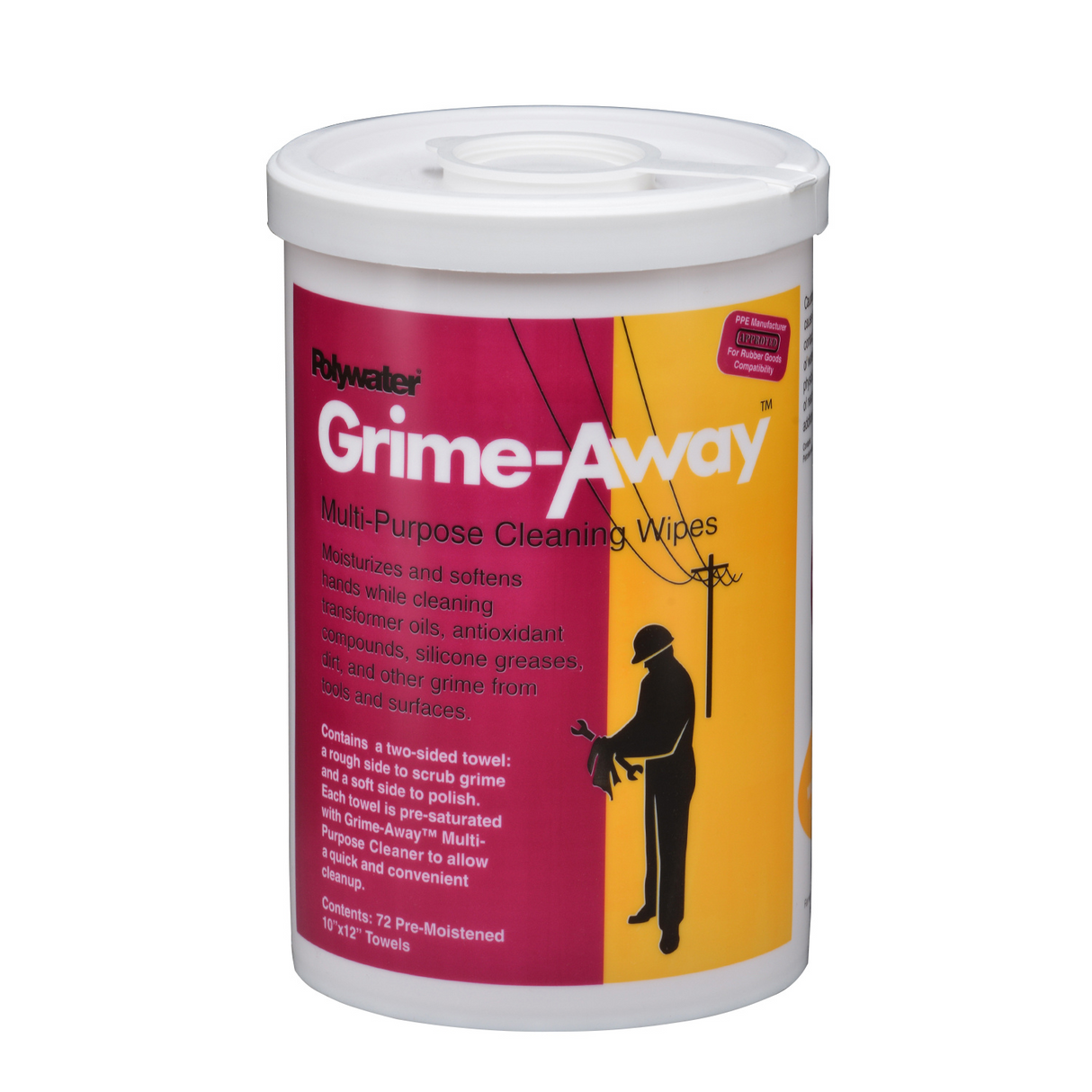 Polywater Grime-Away Cleaning Wipes | Utility Pipe Supply
