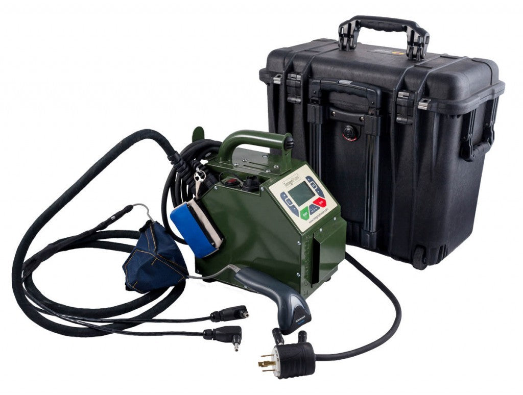 IntegriFuse I-105 electrofusion processor with Pelican case and leads