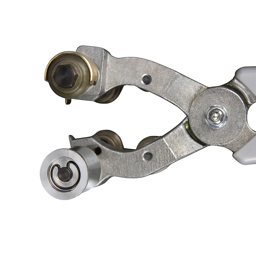 Lead sheath cable pliers with dual-cut design for LV/MV cable preparation, showcasing precision cutting edges.