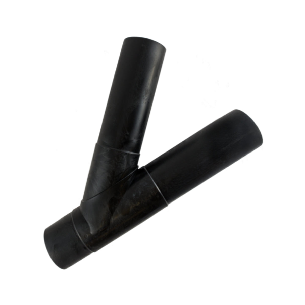 Molded HDPE Lateral Wye Fitting — Black PE4710 Injection-Molded IPS Wye with Smooth Fusion Ends