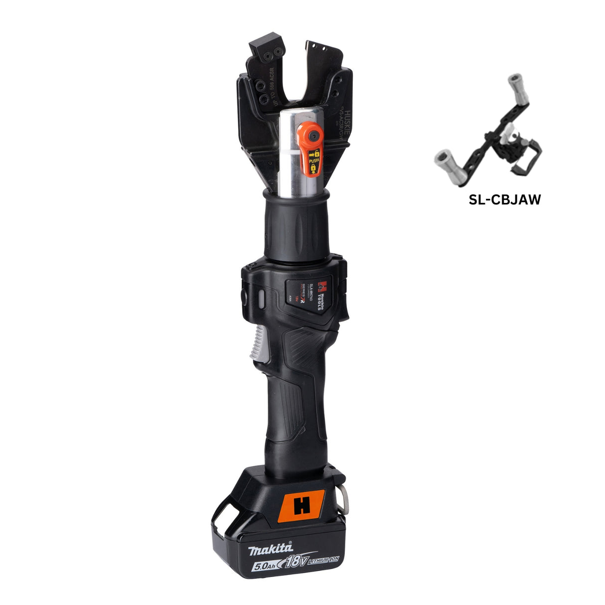 SLA 6 TON INLINE CRIMPING & CUTTING TOOL WITH INTERCHANGEABLE JAWS | FITS MAKITA | Utility Pipe Supply