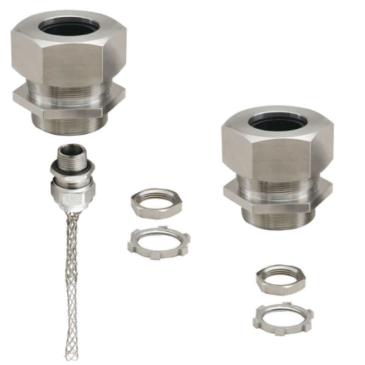 Stainless Steel Straight Cord Grips - (without Mesh) | Utility Pipe Supply