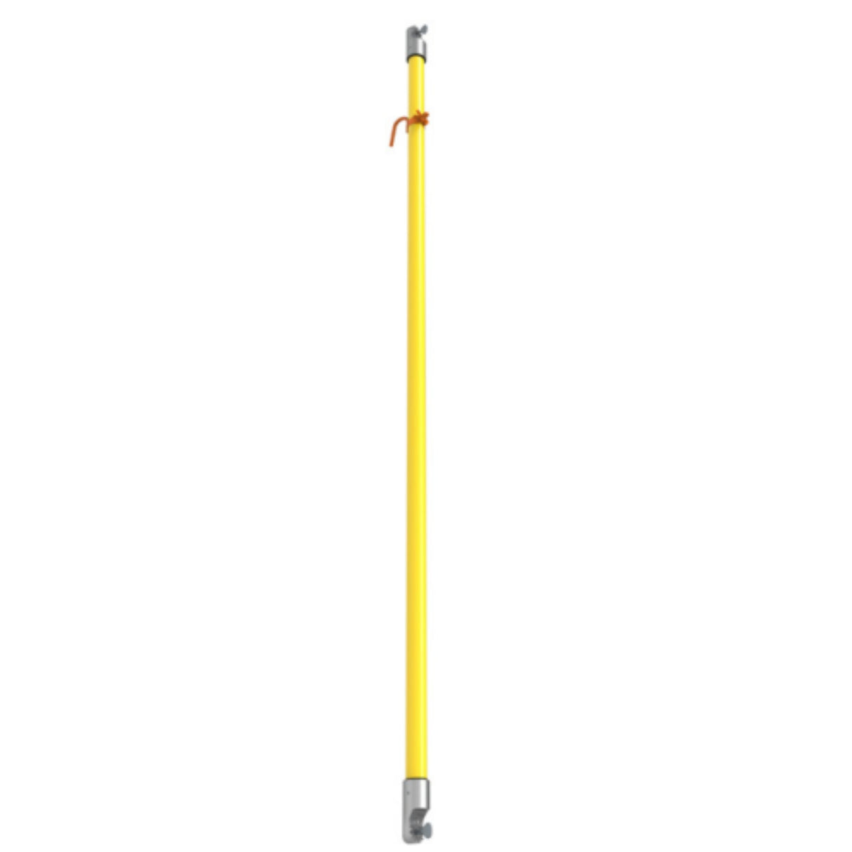 Pentagonal hot stick with universal end fitting, available in one-end and two-end configurations, designed for utility work.