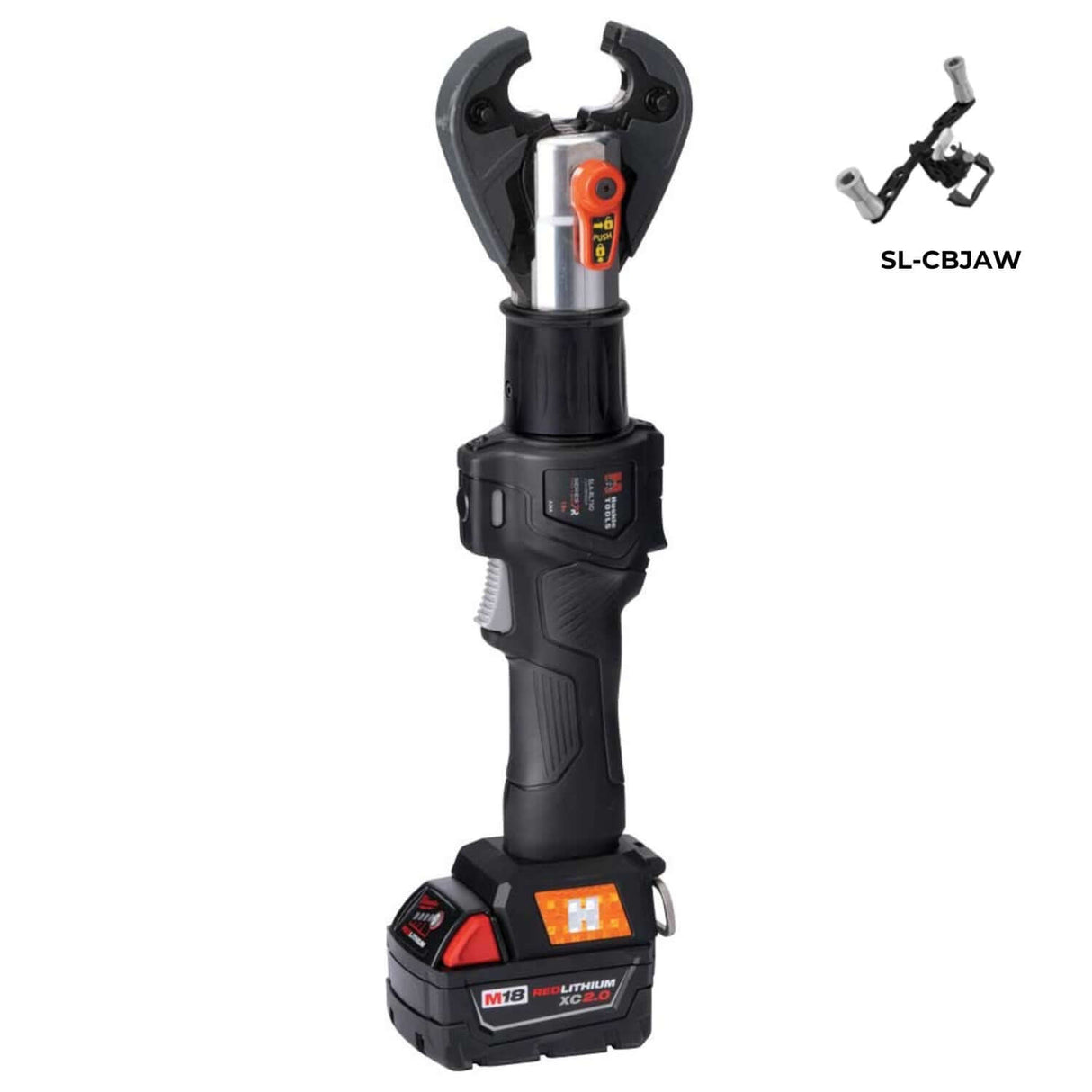 SLA 6 TON INLINE CRIMPING & CUTTING TOOL WITH INTERCHANGEABLE JAWS | MILWAUKEE | Utility Pipe Supply