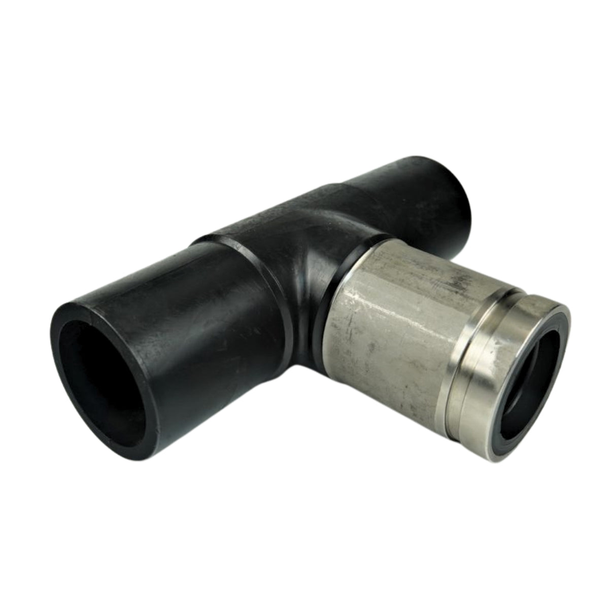 501 Series Standard Tee with Groove Transition, featuring HDPE and grooved steel for reliable underground utility connections.