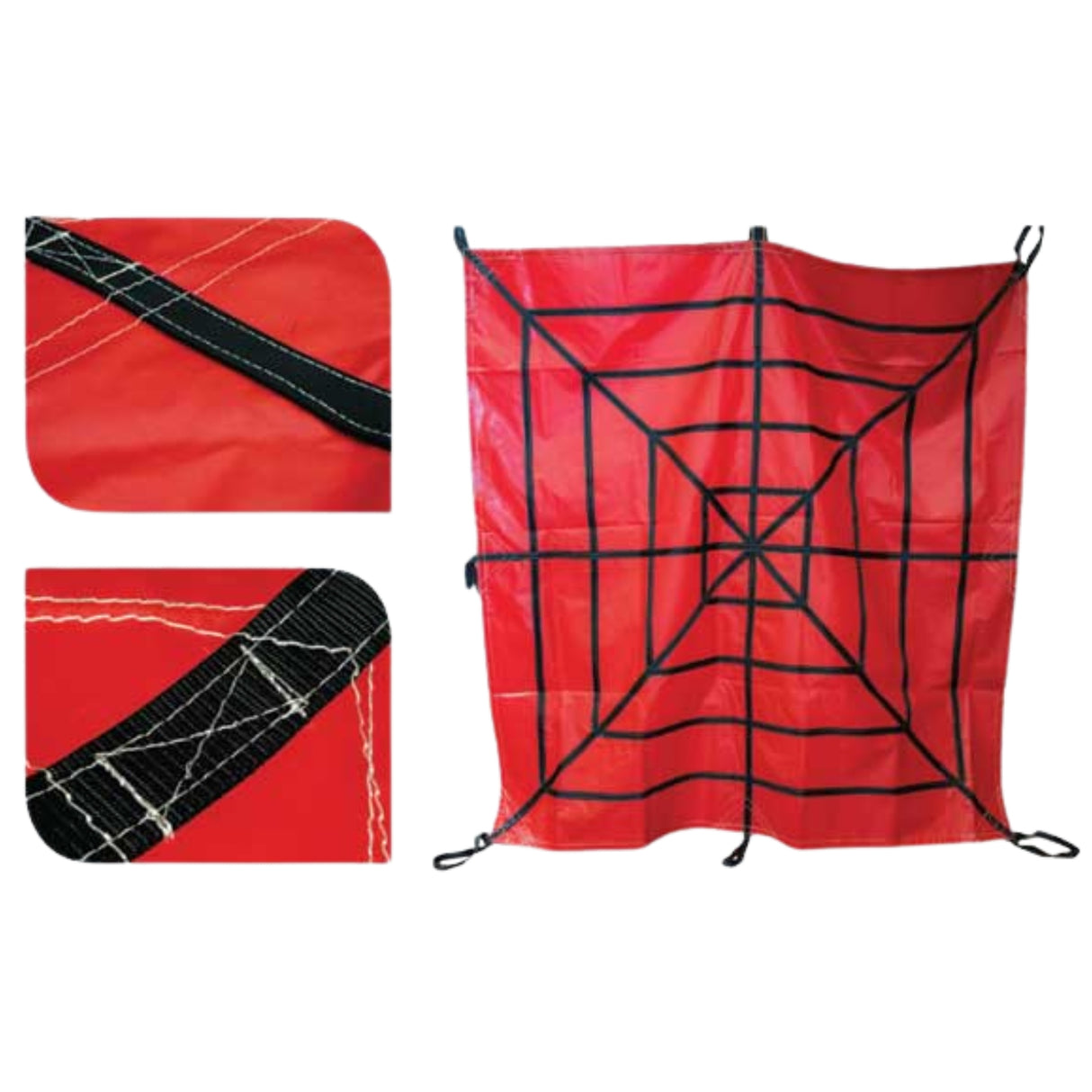 Heavy-duty reusable dirt tarp with lifting loops for material handling – Slingco