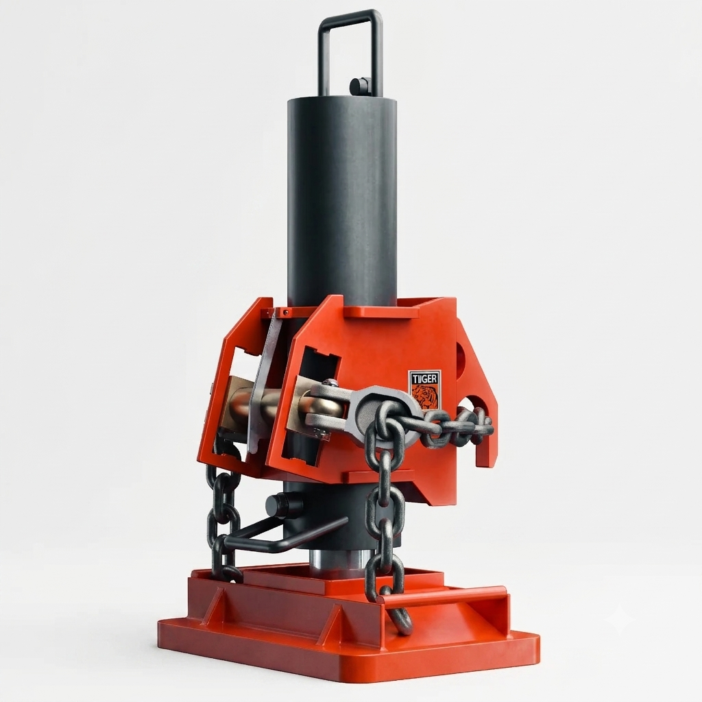 TiiGER 4001D hydraulic pole puller shown without the pad