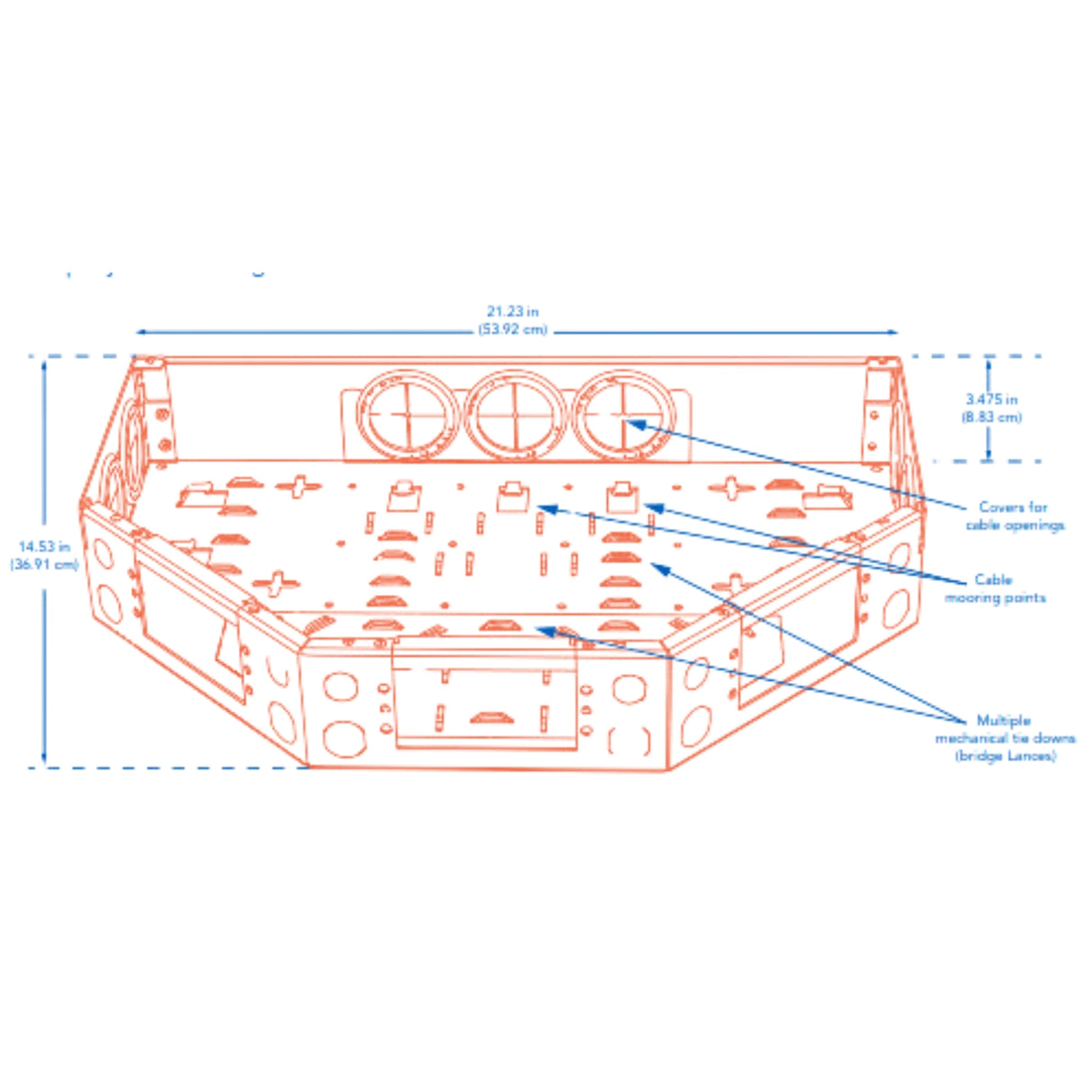 MDS Enclosure with cover closed, wall mounted | Utility Pipe Supply
