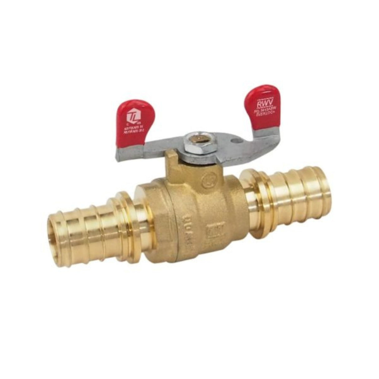 Hydronic ball valve from the 5415AB Series featuring EVERLOC+ connections for efficient fluid control in plumbing systems.
