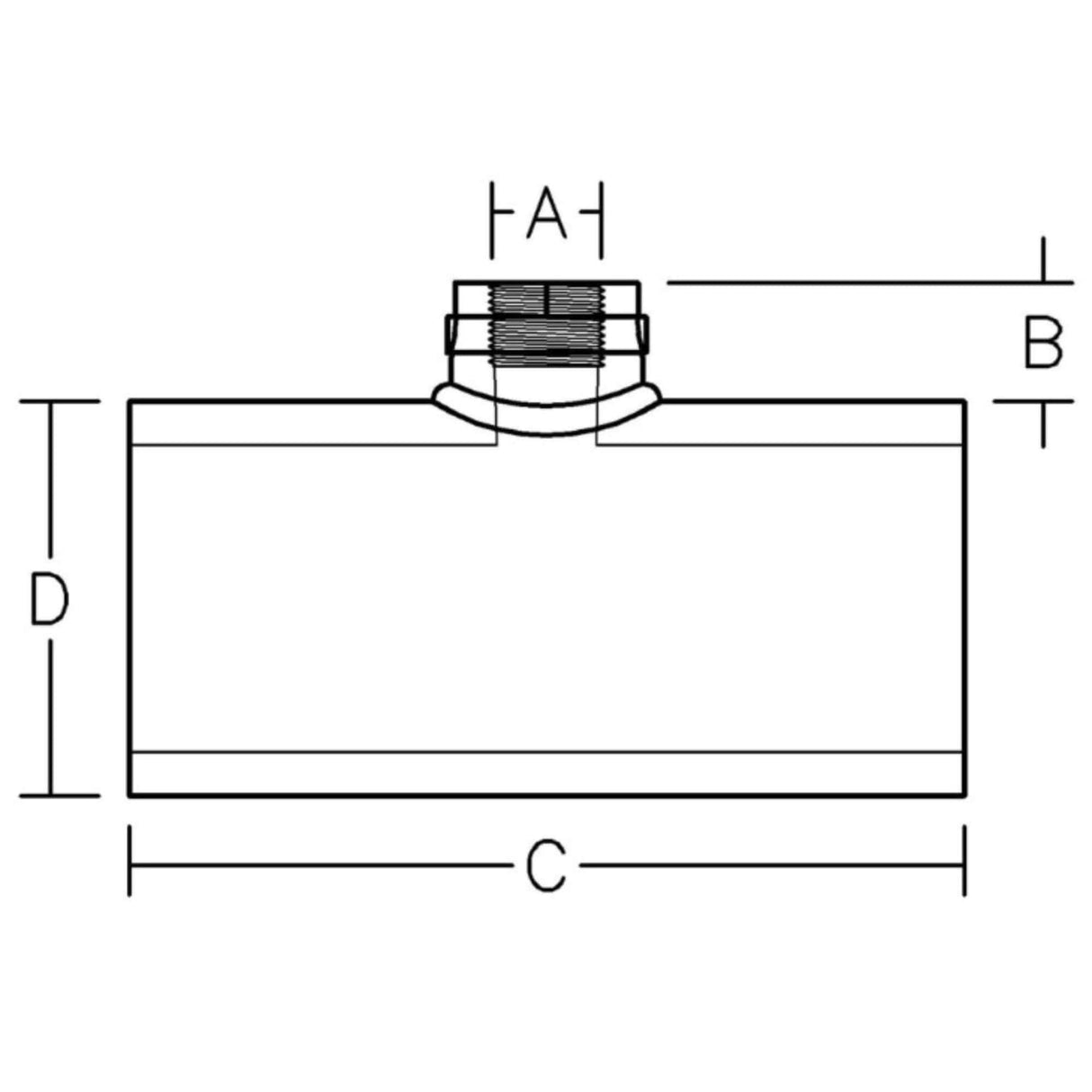 412 Series transition fitting with 1.50-inch female NPT thread, designed for DR 17 underground utility applications.
