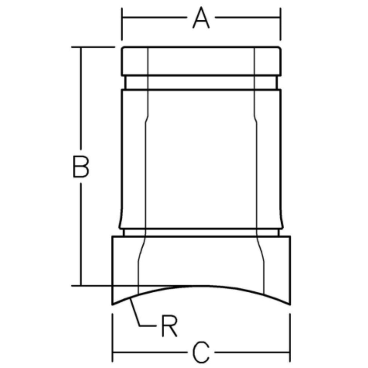 Series 524 Branch Saddle with Groove Transition, featuring detailed dimensions for precise installation and compatibility.