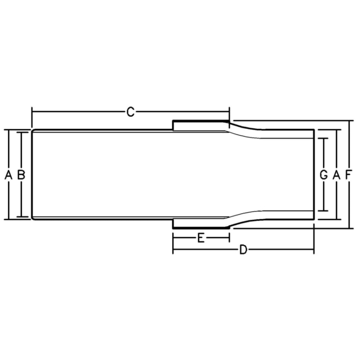 Series 865 Extra Heavy Transition Fitting | ID-Controlled Weld-On | A53/A106