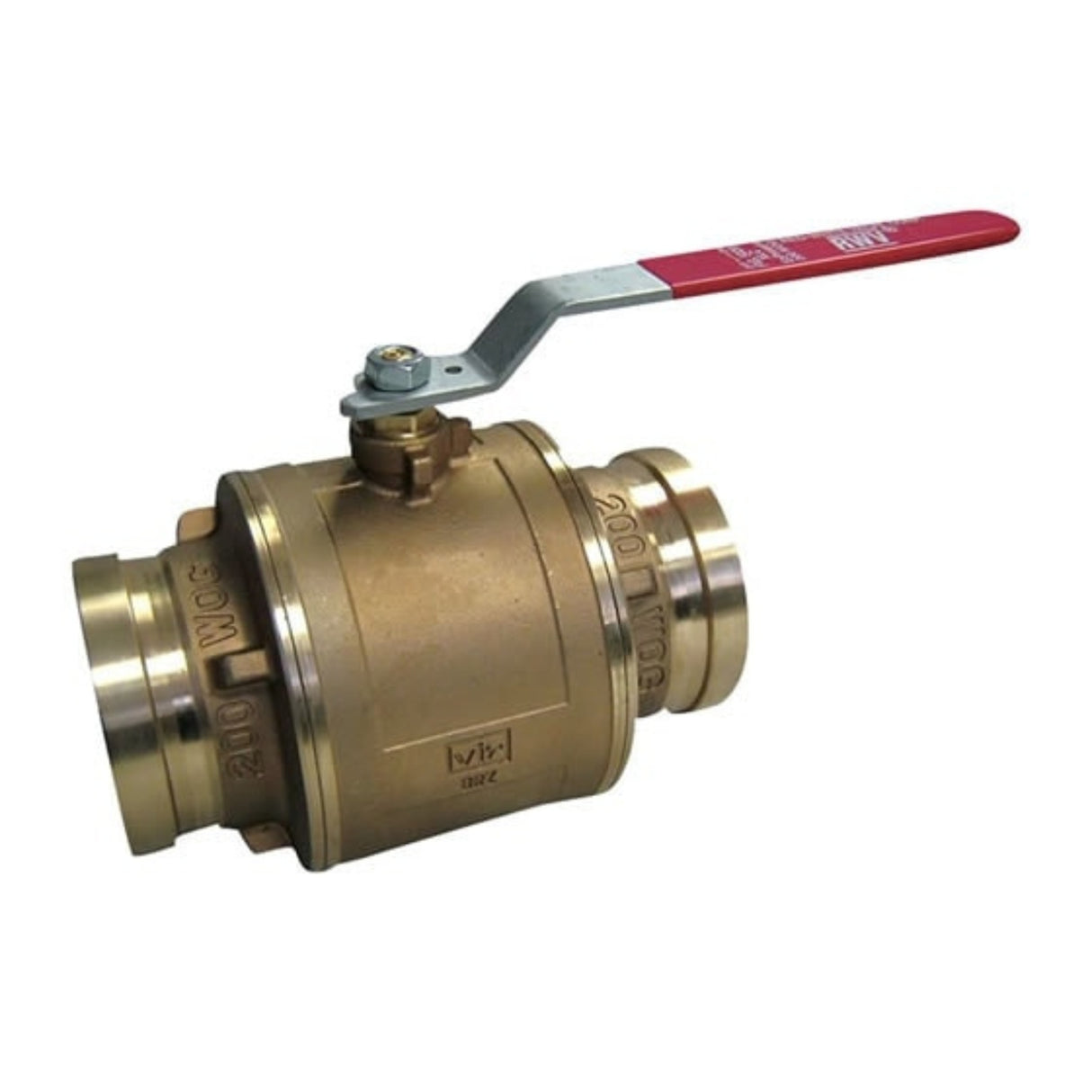 Hydronic full port ball valve from the 5020ABX series with press connections for efficient fluid control.