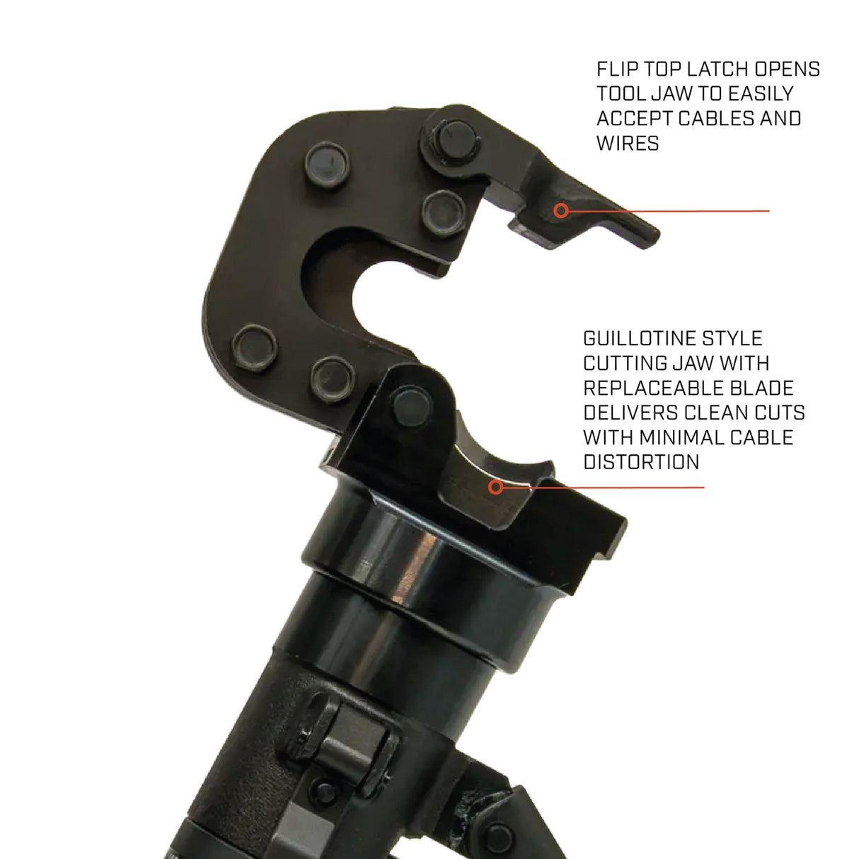 20mm Manual Hydraulic Cutter - ACSR/AL/CU, 0.75" Jaw | Utility Pipe Supply