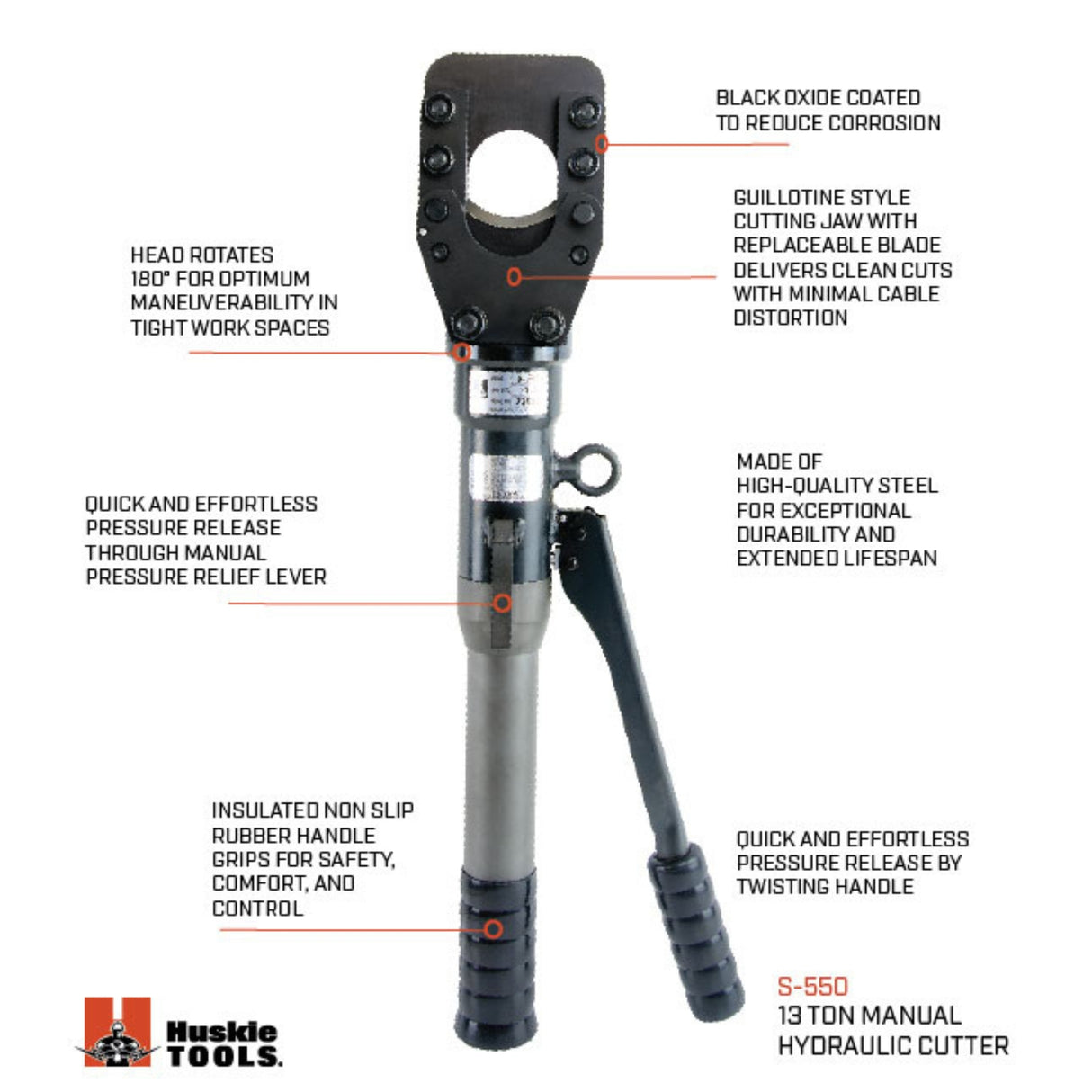 55mm Manual Hydraulic Cutter (ACSR) | Utility Pipe Supply