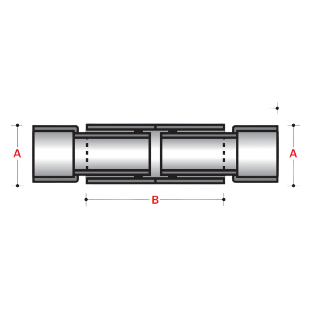 FIBERGLASS DOUBLE EXPANSION JOINT WITH O-RINGS (XW) | Utility Pipe Supply