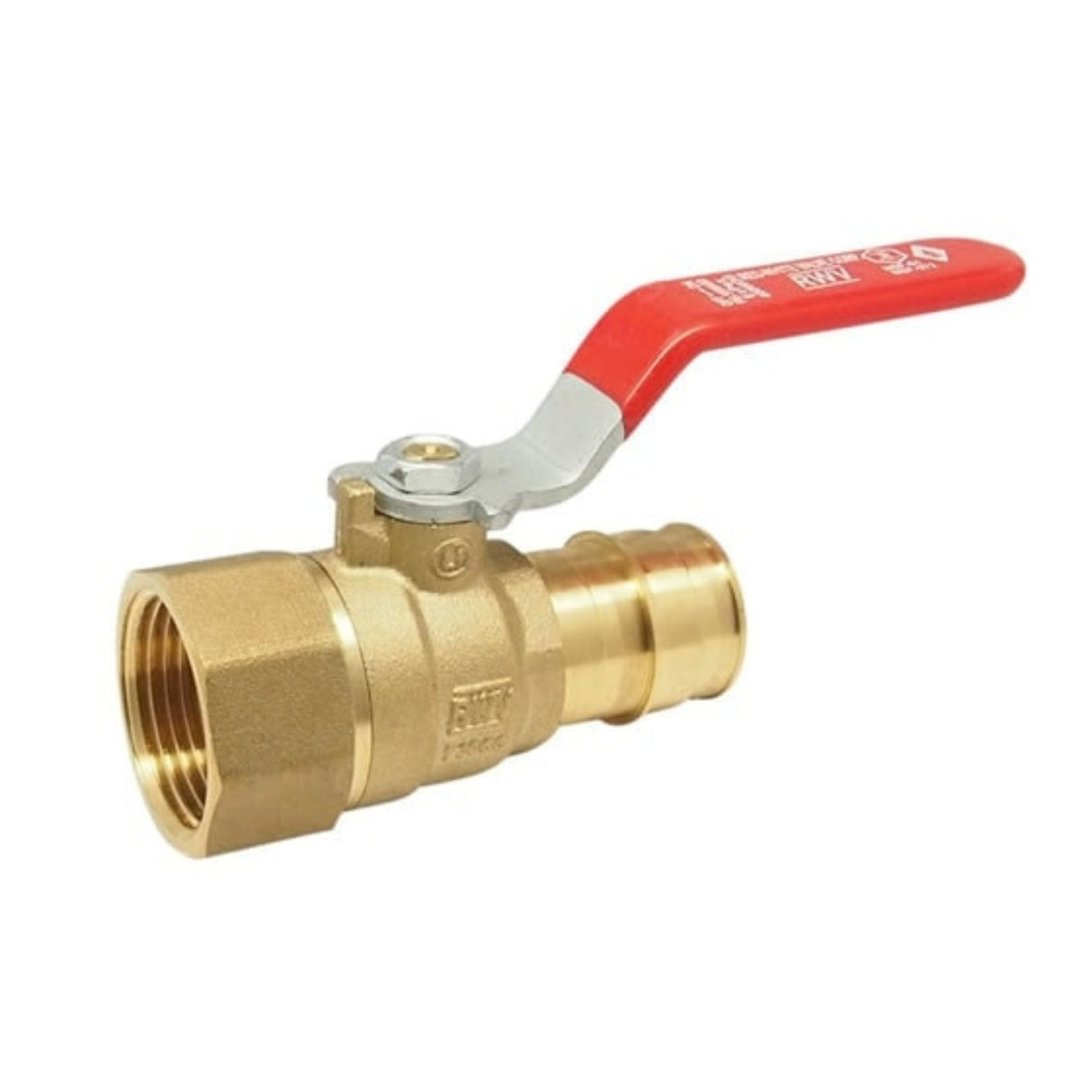 Hydronic ball valve 5016AB series with PEX (F1960) x FNPT connections for efficient water flow control.