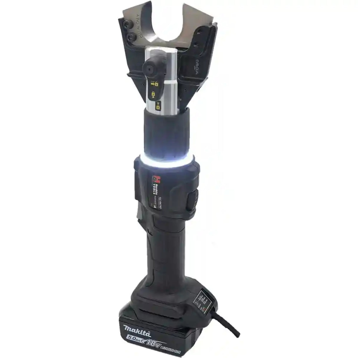 6 TON INLINE CUTTING TOOL KIT WITH CU/AL JAW & LED LIGHT RING | FITS MAKITA | Utility Pipe Supply