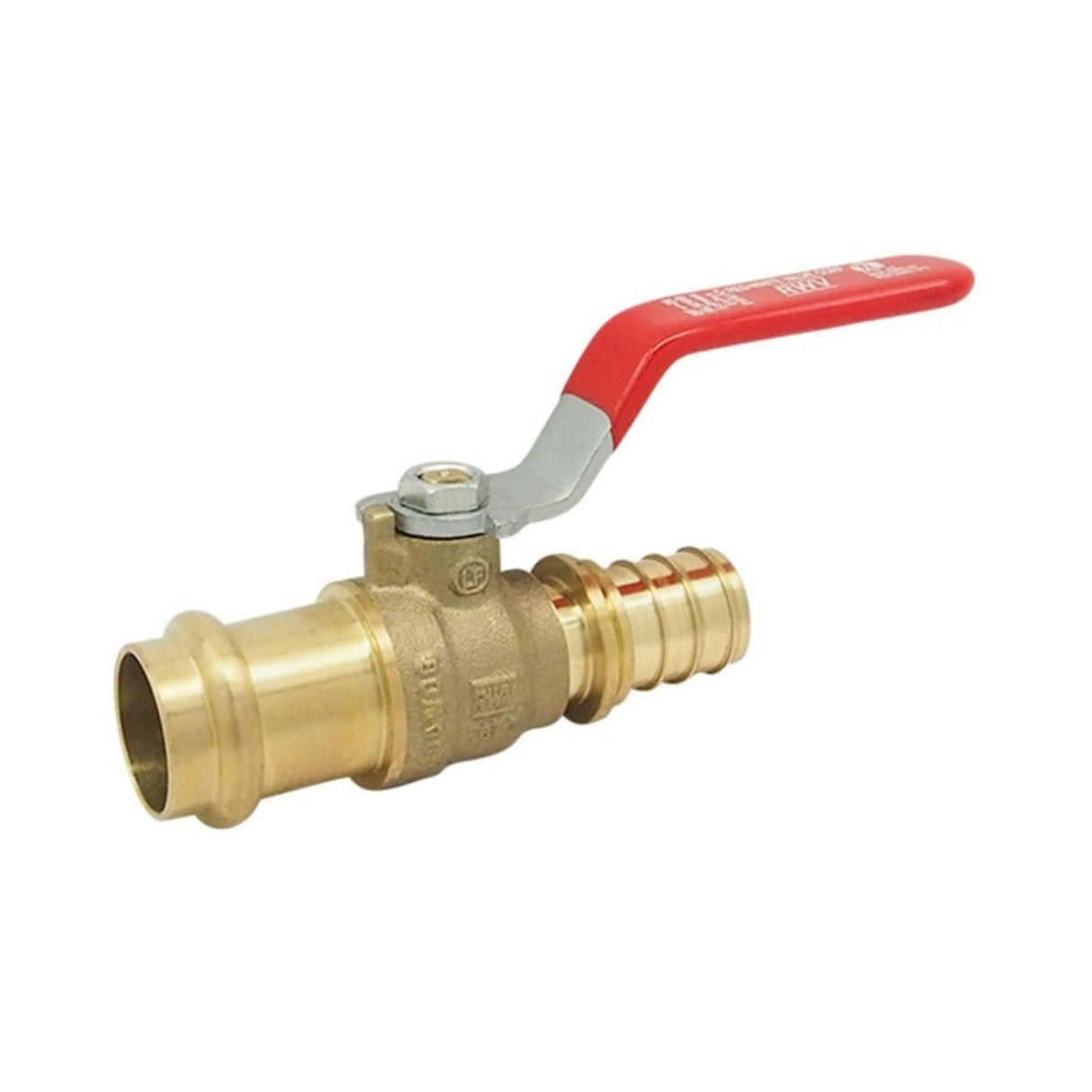 Hydronic ball valve from the 5414AB Series featuring EVERLOC+ x EzPress connection for efficient fluid control.