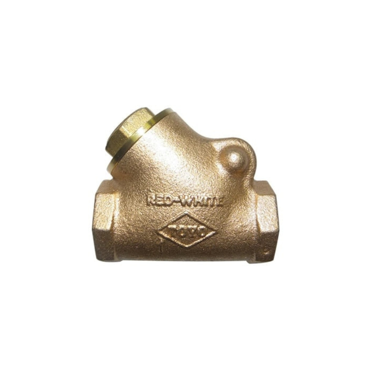 Bronze swing check valve 238 series with FNPT connections, rated for 300# WOG, ideal for fluid control in utilities.