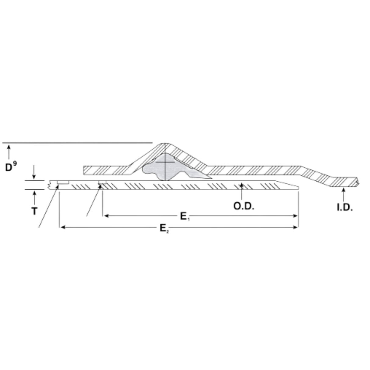 Diagram of Blue Brute C900 PVC pipe showing dimensions and specifications for DR 41, 100 PSI, and 20' length.