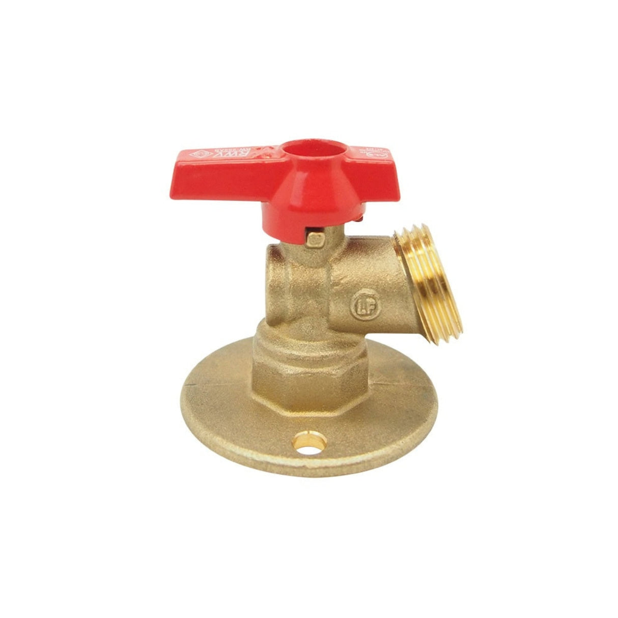RW-255ABF LF Brass Quarter Turn Sillcock with Flange | Utility Pipe Supply