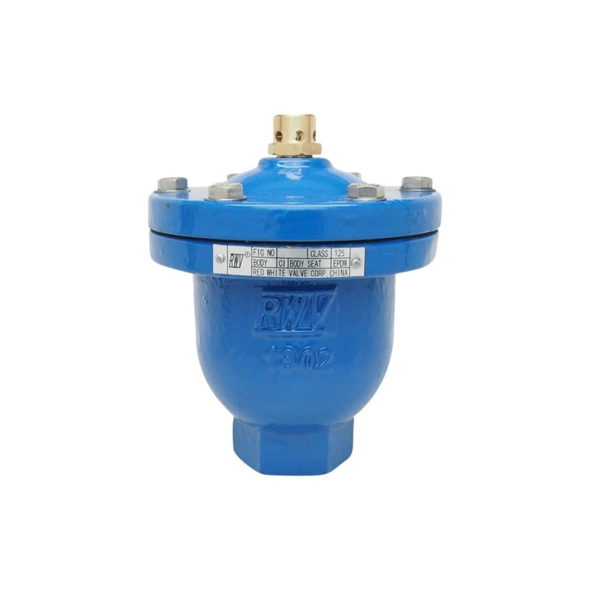 High capacity automatic air vent with FNPT cast iron body, designed for efficient air removal in utility systems.