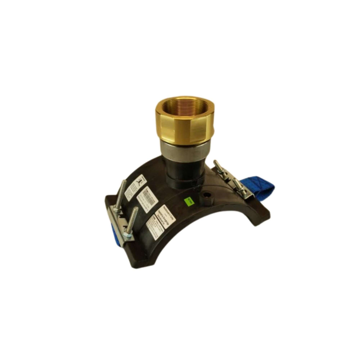 Series 576 Electrofusion Tapping Saddle with NPT thread, designed for secure underground utility connections.