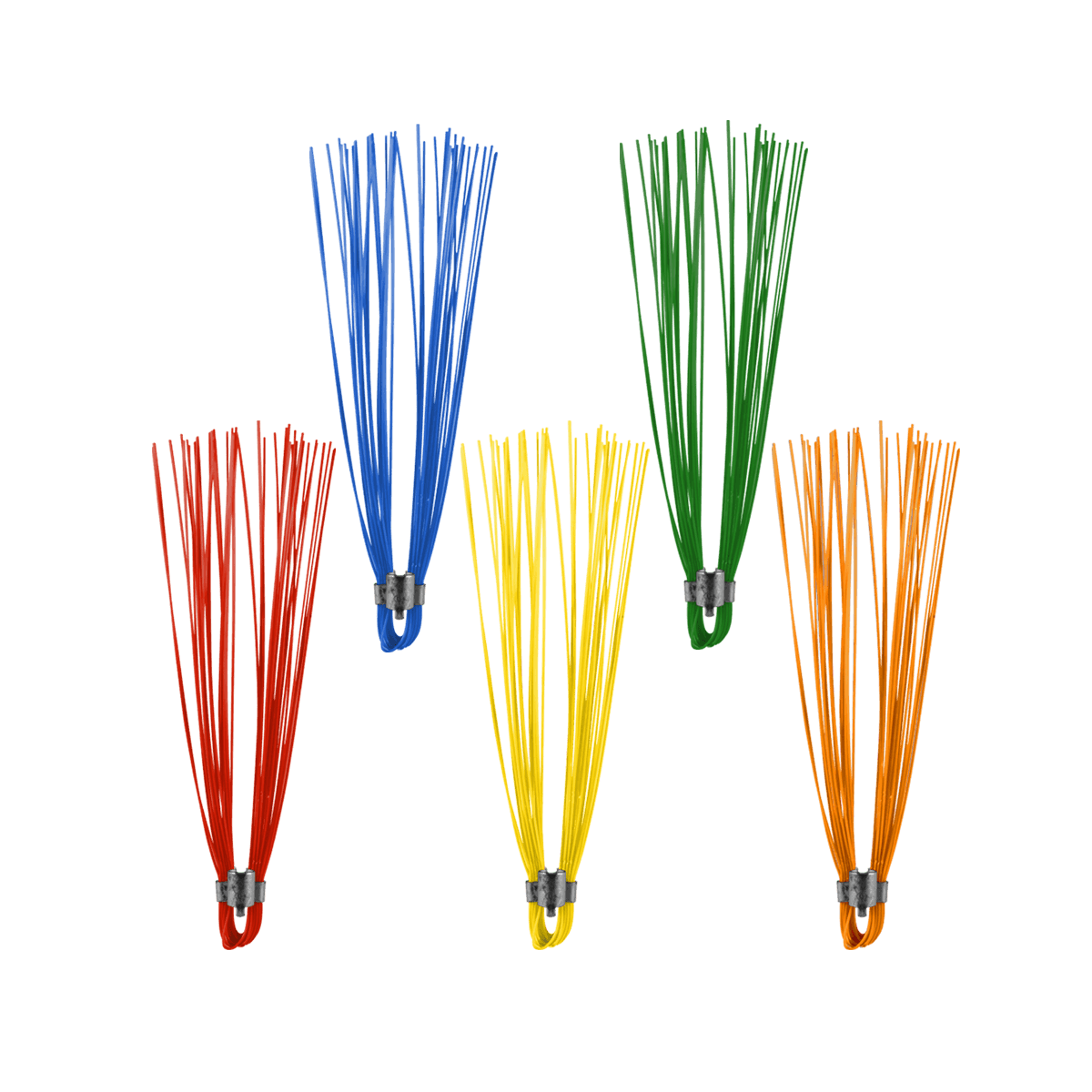 Color-Coded Marking Whiskers | 6" Poly Whisker Markers