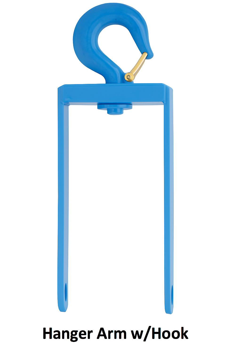 Replacement hanger arm with hook for Condux heavy-duty hanger sheave assemblies.